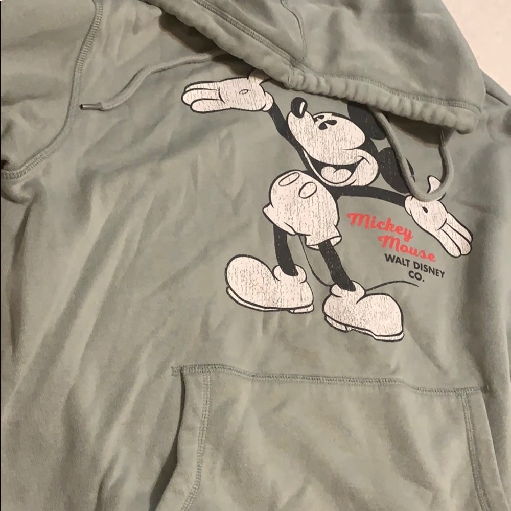 mickey mouse green hoodie
